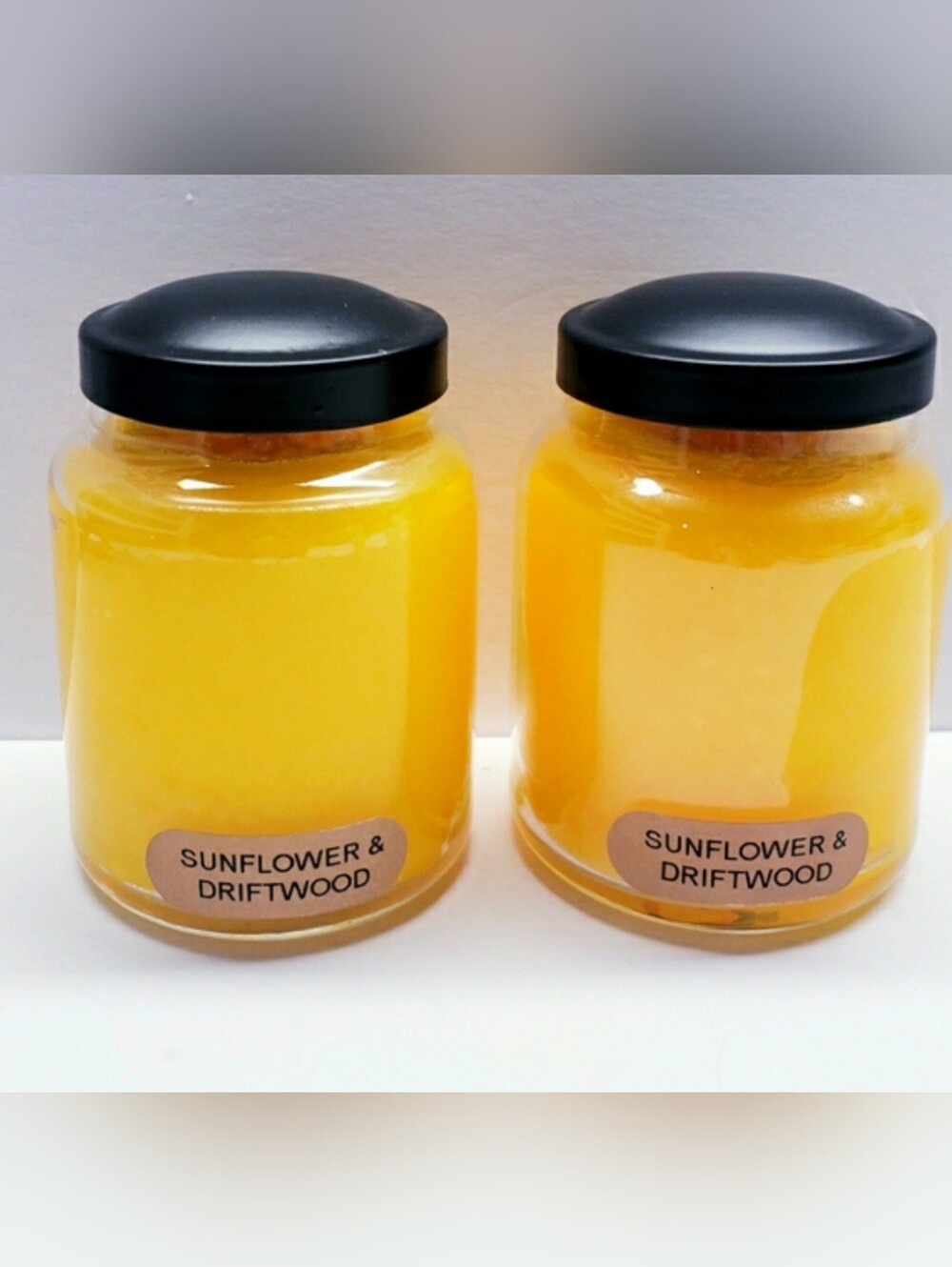 SUNFLOWER & DRIFTWOOD -A Cheerful Giver Baby Jar Single Wick Candle, 6 Oz(2 pcs)